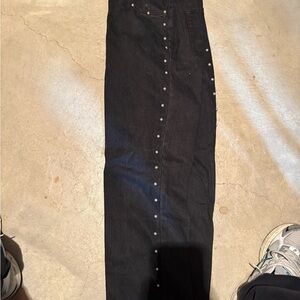 Black Studded Jeans
